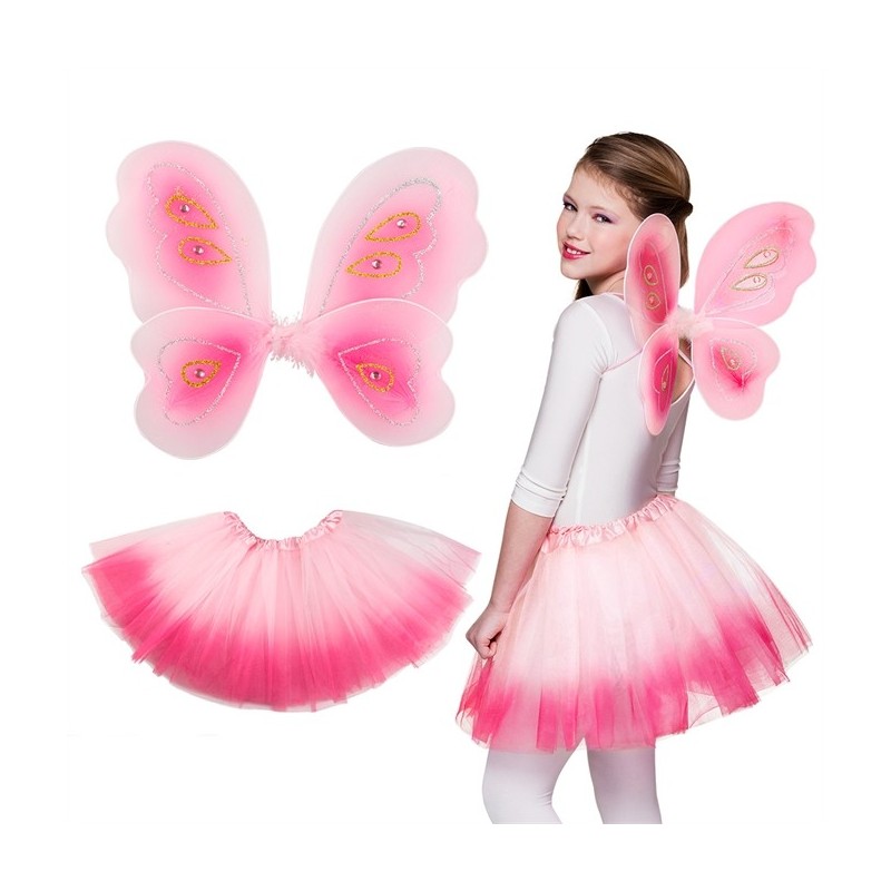 SET FEE ROSE (AILES ET TUTU) SET FEE ROSE (AILES ET TUTU)