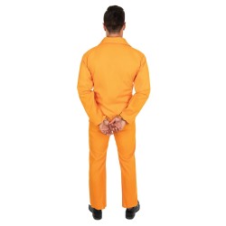 DEGUISEMENT PRISONNIER AMERICAIN COMBINAISON ORANGE TAILLE XS