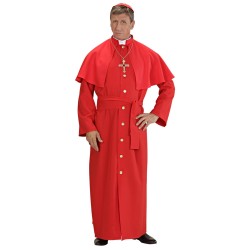 DEGUISEMENT CARDINAL ROUGE TAILLE XL ROBE  CAPE CEINTURE CALOT