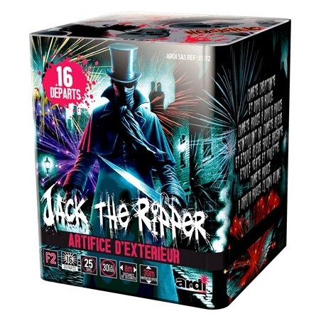BATTERIE FEU D'ARTIFICE JACK THE RIPPER 16 DEPARTS 