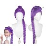 PERRUQUE MANGA LONGUE NATTE VIOLETTE DEMON