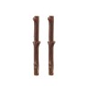 SET DE 2 BOUGIES BRANCHE D'ARBRE BRUN DIA 2.2CM X 25CM - +/- 8H SET DE 2 BOUGIES BRANCHE D'ARBRE BRUN DIA 2.2CM X 25CM - +/- 8H
