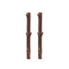 SET DE 2 BOUGIES BRANCHE D'ARBRE BRUN DIA 2.2CM X 25CM - +/- 8H