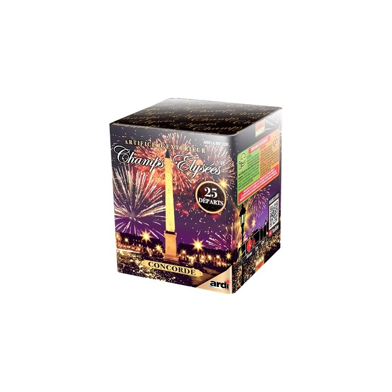 BATTERIE FEU D'ARTIFICE CHAMPS ELYSEES 25 DEPARTS   BATTERIE FEU D'ARTIFICE CHAMPS ELYSEES 25 DEPARTS