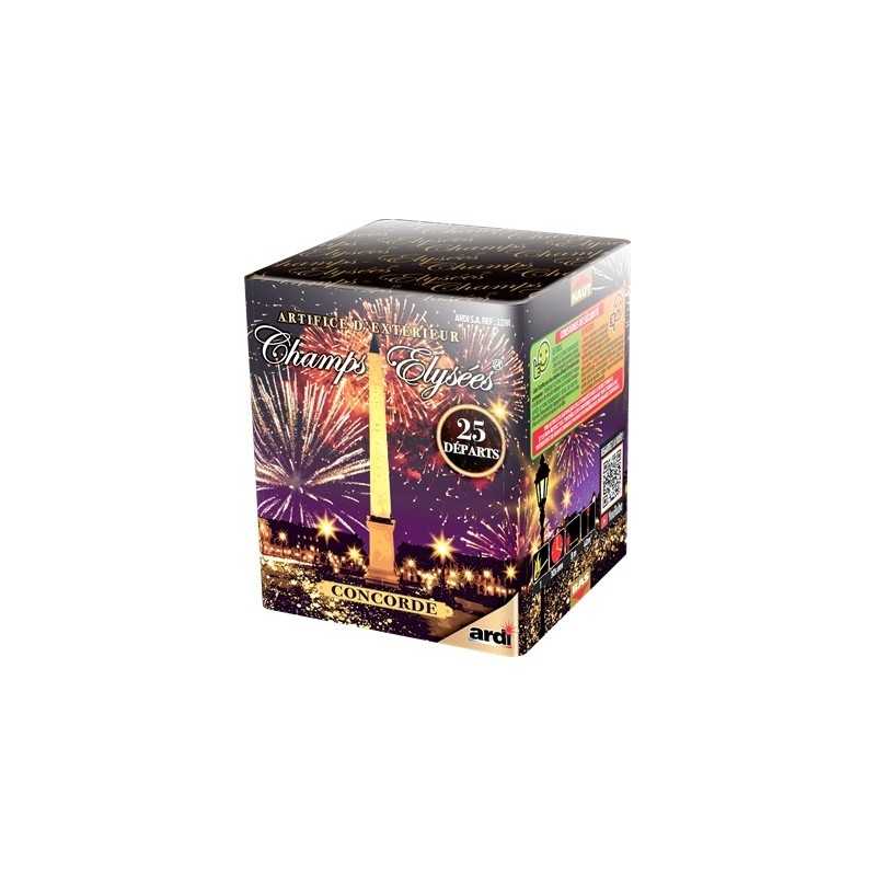 BATTERIE FEU D'ARTIFICE CHAMPS ELYSEES 25 DEPARTS