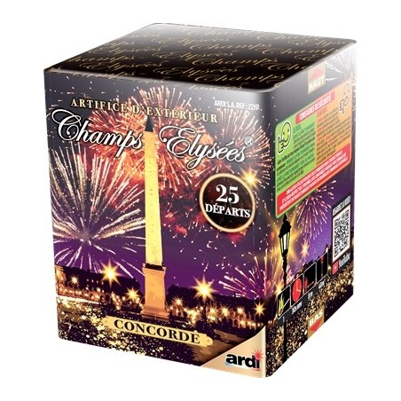 BATTERIE FEU D'ARTIFICE CHAMPS ELYSEES 25 DEPARTS  