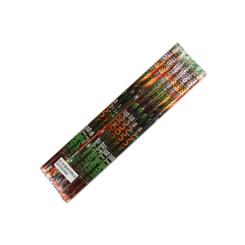 6 CHANDELLES TEMPETE ROUGE ET VERTE 10 COUPS 6 CHANDELLES TEMPETE ROUGE ET VERTE 10 COUPS