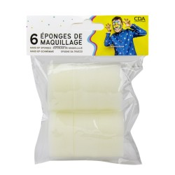 EPONGE POUR MAQUILLAGE 6 DEMI EPONGES