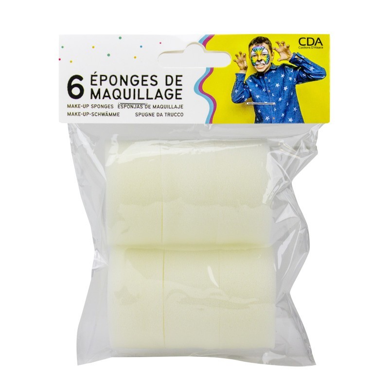 EPONGE POUR MAQUILLAGE 6 DEMI EPONGES EPONGE POUR MAQUILLAGE 6 DEMI EPONGES