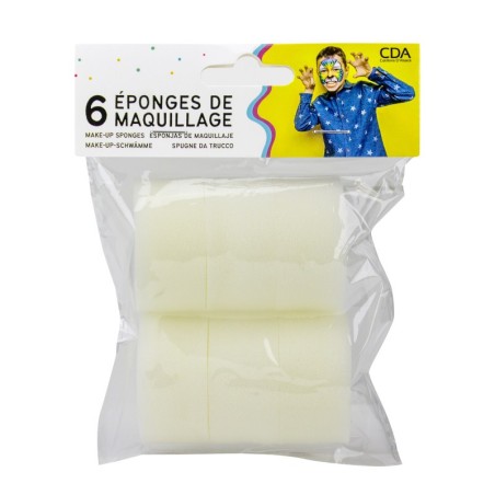 EPONGE POUR MAQUILLAGE 6 DEMI EPONGES