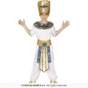 DEGUISEMENT PHARAON EGYPTIEN TOUTANKAMON BLANC ET OR TAILLE 7-9 ANS