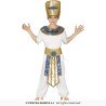 DEGUISEMENT PHARAON EGYPTIEN TOUTANKAMON BLANC ET OR TAILLE 7-9 ANS