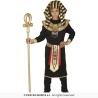DEGUISEMENT PHARAON EGYPTIEN TOUTANKAMON NOIR TAILLE 3-4 ANS