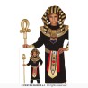 DEGUISEMENT PHARAON EGYPTIEN TOUTANKAMON NOIR TAILLE 10-12 ANS