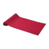 CHEMIN DE TABLE VELOURS COTELE ROUGE DORE 