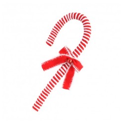 CANDY CANE FOURRURE AVEC NOEUD ET GRELOT 
