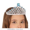 DIADEME ARGENT AVEC PIERRE BLEU PRINCESSE DES GLACES