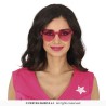 LUNETTES COEUR TRANSPARENTES ROSE
