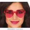 LUNETTES COEUR TRANSPARENTES ROSE