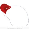 NEZ ROUGE DE CLOWN PLASTIQUE SOUPLE AVEC ELASTIQUE