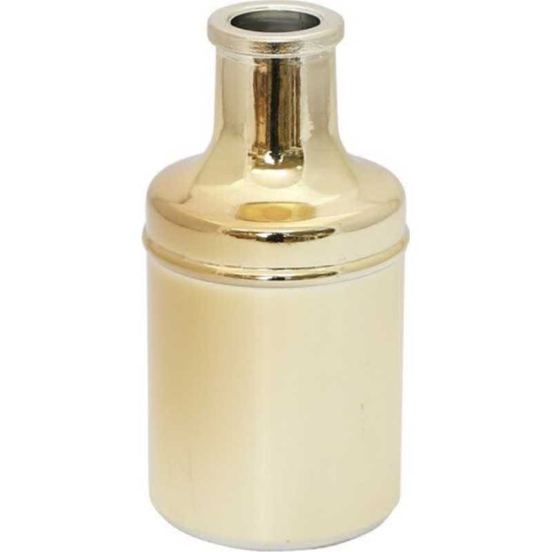 VASE CARAFON OR METAL DIAMETRE 7 CM X 13 CM