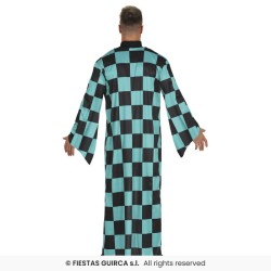 DEGUISEMENT HOMME DEMON SLAYER TANJIRO VERT ET NOIR TAILLE M