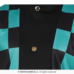 DEGUISEMENT HOMME DEMON SLAYER TANJIRO VERT ET NOIR TAILLE M