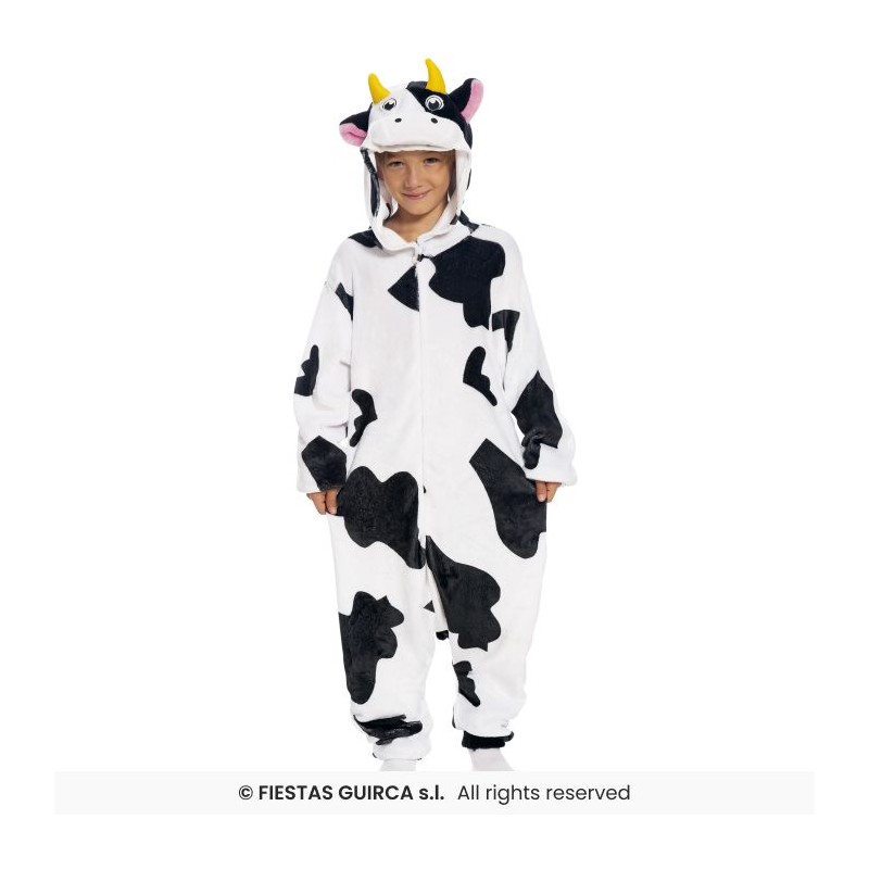 DEGUISEMENT VACHE KIGURUMI PYJAMA ENFANT TAILLE 7-9 ANS