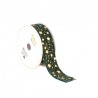 RUBAN PAILETTE ETOILES STAR DUST VERT/OR 2,5CM X 3M