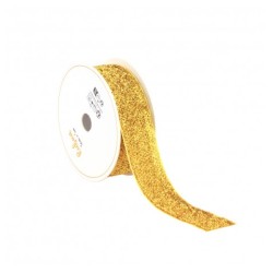 RUBAN PAILETTE OR 2,5CM X 3M