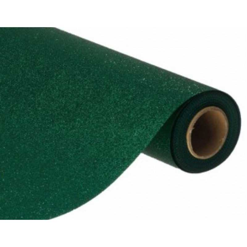 ROULEAU NAPPE PAILLETTES PREMIUM VERT SAPIN 120 CM X 3 M