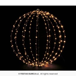 DECORATION BOULE METAL LUMINEUSE DIAMETRE 60 CM 640 LED
