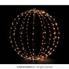 DECORATION BOULE METAL LUMINEUSE DIAMETRE 60 CM 640 LED 