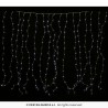 DECORATION RIDEAU LUMINEUX BLANC FROID 2 M DE LARGE X 1.50 M DE HAUT 300 LED