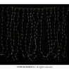 DECORATION RIDEAU LUMINEUX BLANC FROID 2 M DE LARGE X 1.50 M DE HAUT 300 LED