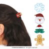 5 PINCES A CHEVEUX DE NOEL 