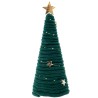 DECORATION SAPIN DE NOEL COSY VERT 6.5 X 18 CM 