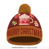 BONNET A POMPOM TASSE DE NOEL ET PAINS D'EPICES MERRY CHRISTMAS 
