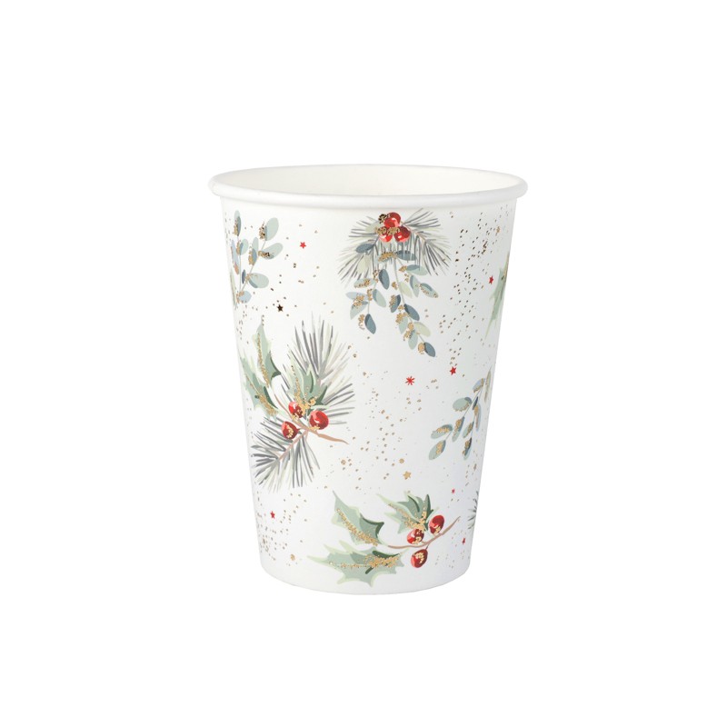 10 GOBELETS BLANC HOUX ETOILE 27 CL 