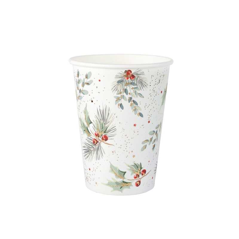 10 GOBELETS BLANC HOUX ETOILE 27 CL 