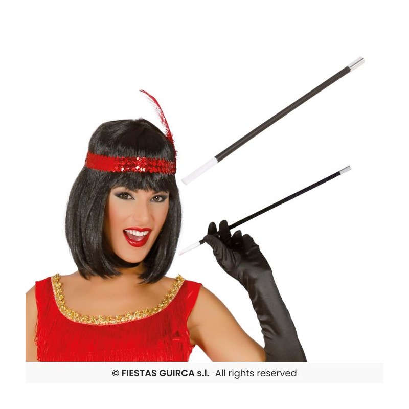 FUME-CIGARETTE CHARLESTON NOIR 30 CM