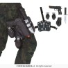 SET MILITAIRE HOLSTER DE JAMBE 2 GRENADES 1 PISTOLET 1 COUTEAU