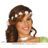 COURONNE DE FLEURS BLANCHES TYPE MARGUERITE