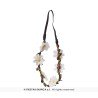 COURONNE DE FLEURS BLANCHES TYPE MARGUERITE