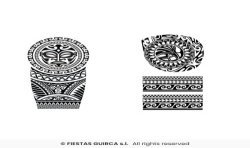 TATOUAGE MAORIES 30 X 14 CM
