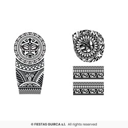 TATOUAGE MAORIES 30 X 14 CM