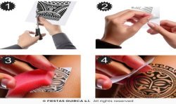 TATOUAGE MAORIES 30 X 14 CM