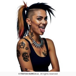 TATOUAGE PUNK 30 X 14 CM