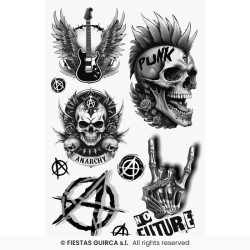 TATOUAGE PUNK 30 X 14 CM