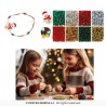 BOITE DE 1100 PIECES ET PERLES POUR BRACELETS DE NOEL DIY